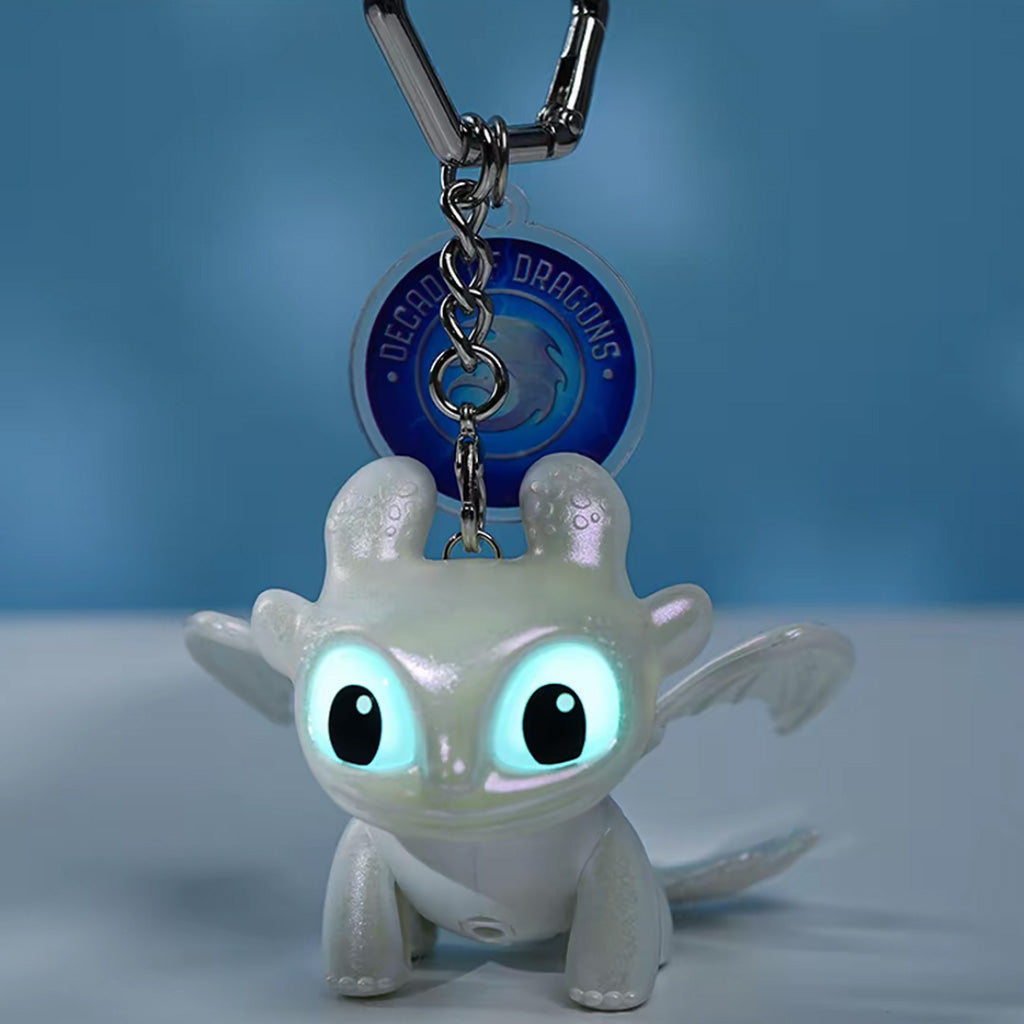 Light-Up Toothless Dragon Keychain