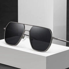 Luxury Metal Photochromic Sunglasses Polarized Stylish Chameleon Anti-glare Driving Shades UV400