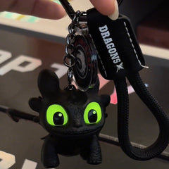Light-Up Toothless Dragon Keychain