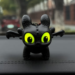 Light-Up Toothless Dragon Keychain