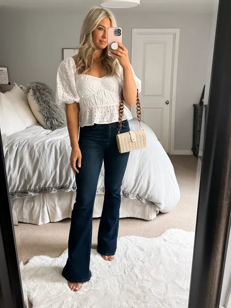 Neue eng anliegende Vintage Flared Jeans (2 kaufen, kostenloser Versand)